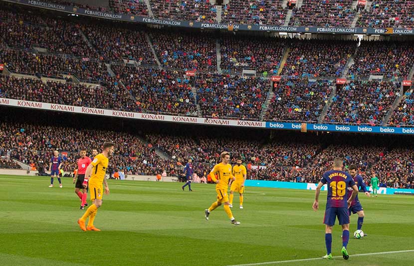 Fodboldkamp på Camp Nou